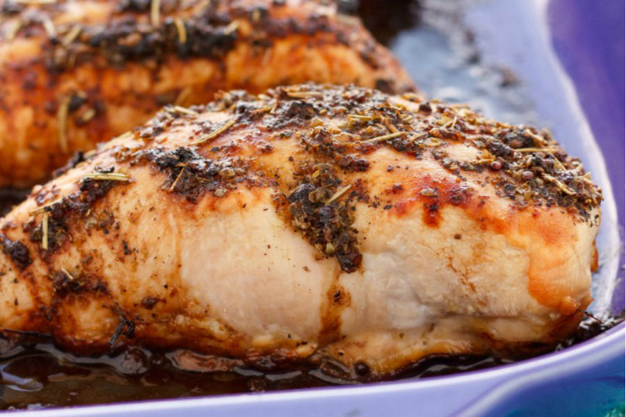 Pollo al horno con balsámico